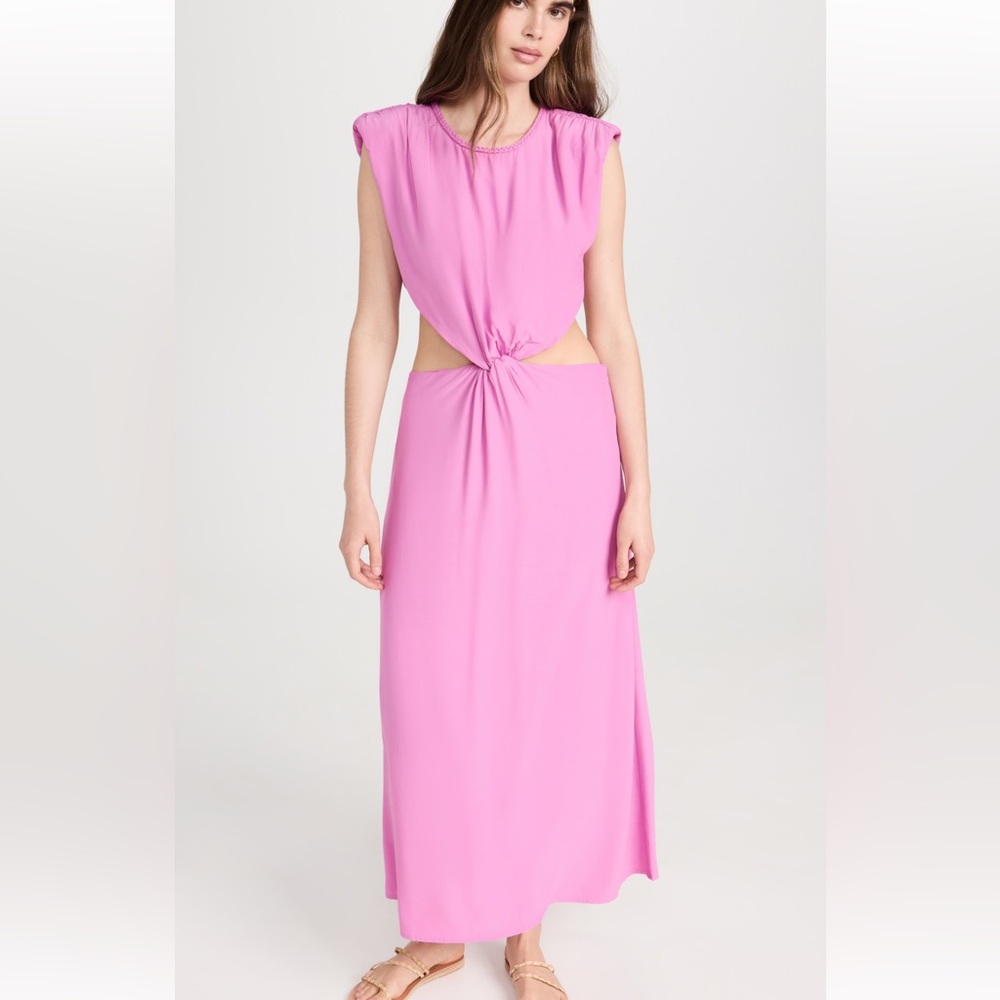 Scotch & Soda Cut Out Draped Midi Dress